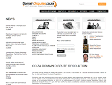 Tablet Screenshot of domaindisputes.co.za